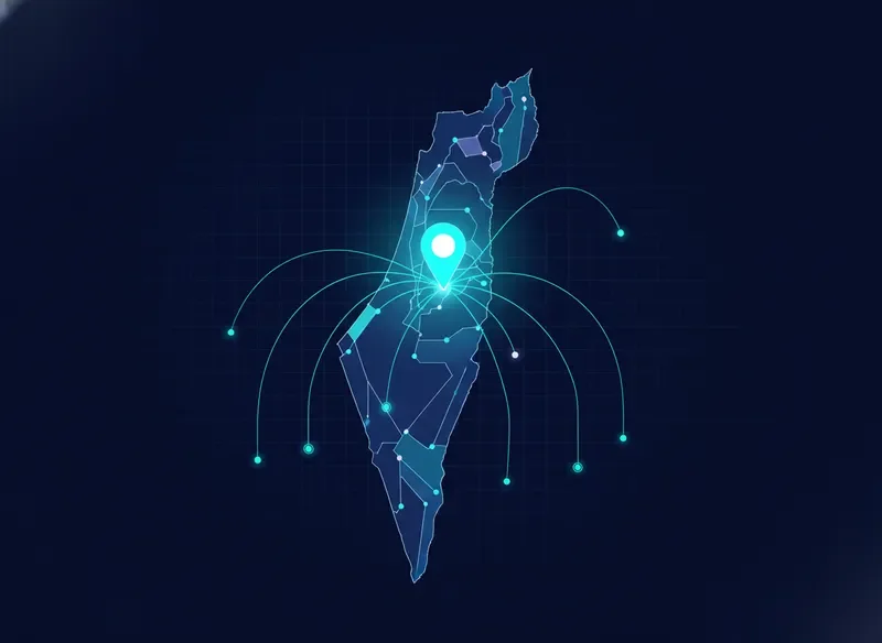 מפת אזור השירות של נאור פרסום ומדיה